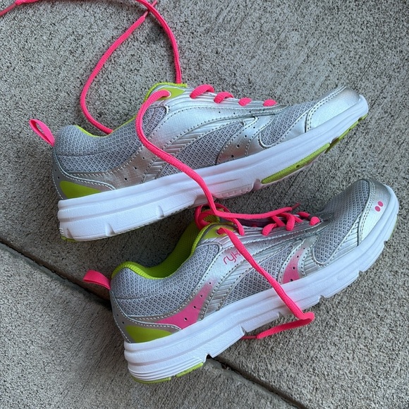 NEW Ryka Gray Green Pink Athletic Shoes size 8 - Picture 4 of 6